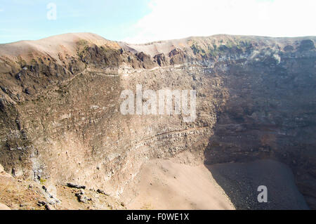 Vesuv-Krater - Neapel - Italien Stockfoto