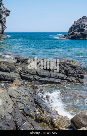 Bucht bei Cala del Barco auf La Manga Club Resort, Murcia, Spanien Stockfoto