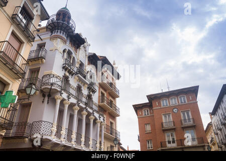 Carlos Castel Platz, Teruel, Aragonien, Spanien Stockfoto