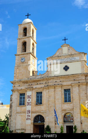Kirche auf dem Hauptplatz in Chania, Crete Stockfoto