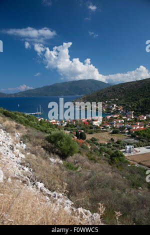 Der Hafen von Agios Efimia auf der griechischen Insel Kefalonia, Heimat von den Hollywood-Film "Corellis Mandoline" Stockfoto