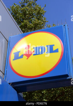 Filiale von Lidl Supermärkte, London Stockfoto