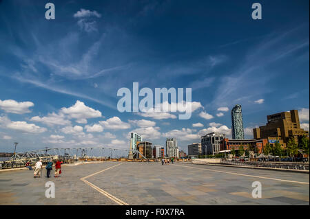 Liverpool, Kai on the River Mersey Stockfoto