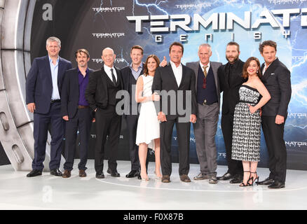 Der Terminator Genesis Berlin Premiere im Sony Center Berlin am Potsdamer Platz.  Mitwirkende: Gegossen wo: Berlin, Deutschland bei: 21. Juni 2015 Stockfoto