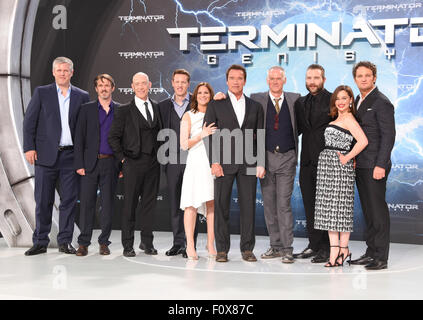 Der Terminator Genesis Berlin Premiere im Sony Center Berlin am Potsdamer Platz.  Mitwirkende: Gegossen wo: Berlin, Deutschland bei: 21. Juni 2015 Stockfoto