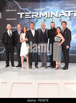 Der Terminator Genesis Berlin Premiere im Sony Center Berlin am Potsdamer Platz.  Mitwirkende: Gegossen wo: Berlin, Deutschland bei: 21. Juni 2015 Stockfoto