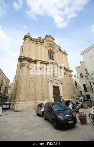 BARI, Italien - 16. März 2015: Barock-Kirche im Zentrum von Bari, Italien Stockfoto