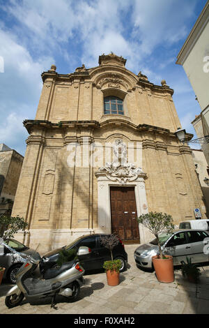 BARI, Italien - 16. März 2015: Barock-Kirche im Zentrum von Bari, Italien Stockfoto