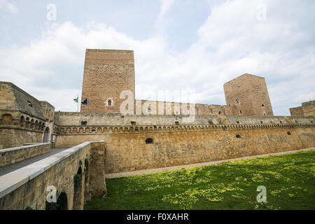 Schwäbischen Schloss oder Castello Svevo in Bari, Apulien, Italien. Norman-Hoehnstaufen die Burg entstand um 1131. Stockfoto