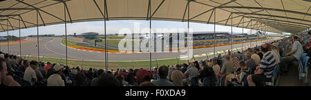 Silverstone Circuit, Stand Panorama, F1 Grand Prix, Großbritannien Stockfoto