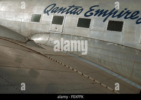 Douglas DC3 Flugzeug bei Qantas Gründer Museum, Longreach, Queensland, Australien. Stockfoto