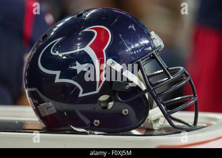 Houston, Texas, USA. 22. August 2015. Ein Houston Texans Helm im 2. Halbjahr ein NFL Preseason Spiel zwischen Houston Texans und die Denver Broncos NRG-Stadion in Houston, TX am 22. August 2015. Bildnachweis: Trask Smith/ZUMA Draht/Alamy Live-Nachrichten Stockfoto