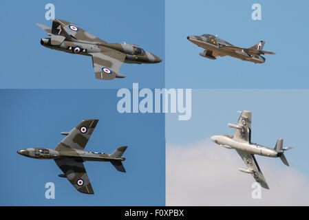 Datei Fotos: Culdrose, Cornwall, UK. 30. Juli 2015. Die Hawker Hunter fliegen in Culdrose Cornwall England Juli 2015 Credit: Kathleen White/Alamy Live-Nachrichten Stockfoto