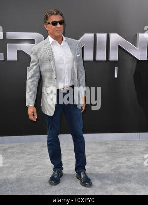 LOS ANGELES, CA - 28. Juni 2015: Sylvester Stallone bei der Los-Angeles-Premiere von "Terminator Genisys" im Dolby Theater, Hollywood. Stockfoto