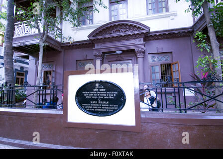 Das Bild von Mani Bhavans drehte in Mumbai-Indien Stockfoto