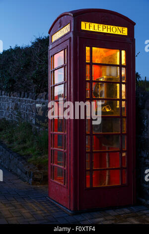 Telefon. Kristallring Causeway, County Antrim, Nordirland, Vereinigtes Königreich, Europa-Irland, Vereinigtes Königreich, Europa Stockfoto