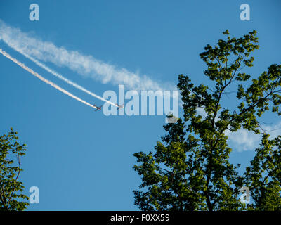 Airshow in Daugavpils, Lettland am Tag des zweiten Weltkriegs Sieg Stockfoto