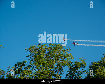 Airshow in Daugavpils, Lettland am Tag des zweiten Weltkriegs Sieg Stockfoto