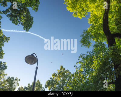 Airshow in Daugavpils, Lettland am Tag des zweiten Weltkriegs Sieg Stockfoto