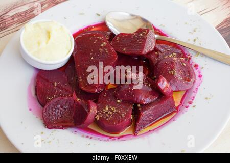 Rote Beete Salat, Leros, Dodekanes, griechische Inseln, Griechenland, Europa Stockfoto