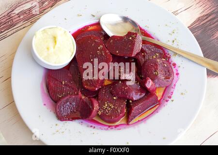 Rote Beete Salat, Leros, Dodekanes, griechische Inseln, Griechenland, Europa Stockfoto