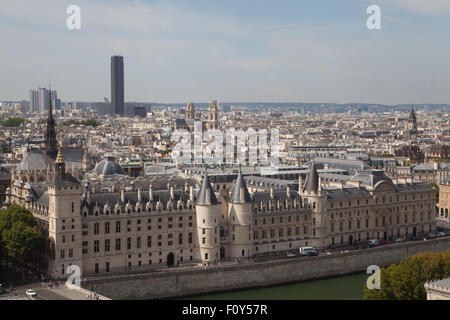 Blick vom Turm Saint-Jacques in Paris, Frankreich. Stockfoto