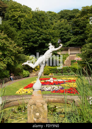 South Cliff italienischen Gärten Scarborough Stockfoto