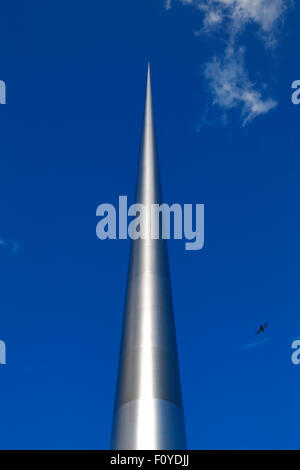 Im Spire of Dublin auch bekannt als Spike ist ein großes, 121,2 m hoch Edelstahl Pin erinnernde Denkmal Stockfoto