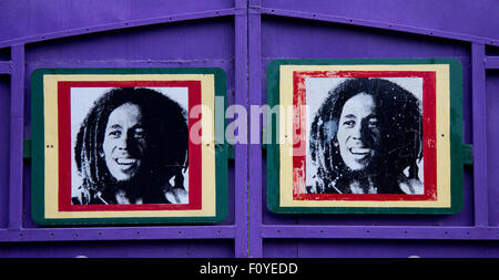 Bob Marley Künstler, Jamaika, neun Meilen, Nordamerika. Stockfoto