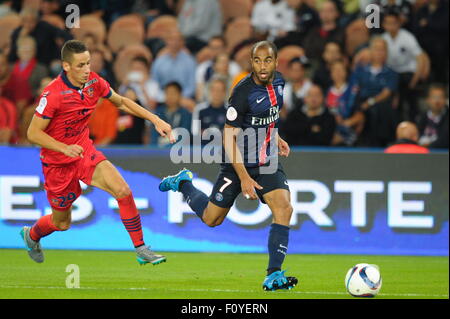 LUCAS MOURA - 16.08.2015 - PSG/Gazelec Ajaccio - 2eme Journee de Ligue 1. Foto: Andre Ferreira/Icon Sport Stockfoto