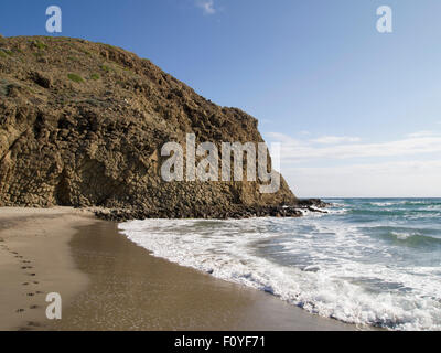 Playa de la Ensenada de Mónsul Stockfoto