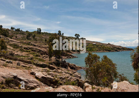 Taquile Insel Stockfoto