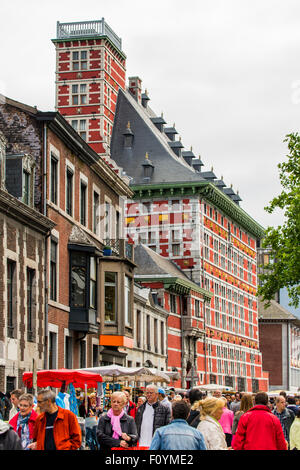 La Batte Sonntagsmarkt in Lüttich, Belgien Stockfoto