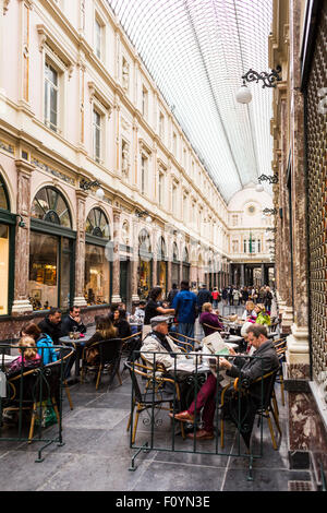 Galeries Royales St. Hubert Einkaufspassage in zentrale Brüssel, Belgien Stockfoto