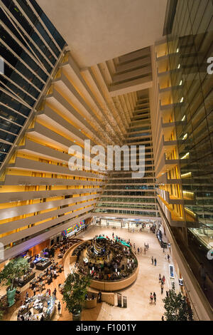 Innenraum des Marina Bay Sands Hotel, Singapur Stockfoto