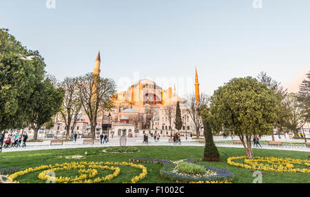 Hagia Sophia Church, Aya Sofya Camii, Sultan Ahmed Park, Sultanahmet, Istanbul, Türkei Stockfoto