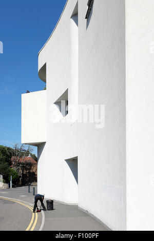 Exterieur der Towner Kunst-Galerie und Museum, Eastbourne, England, UK. Stockfoto