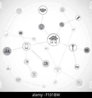 Lifestyle-Vision-Symbol-Hintergrund Stock Vektor