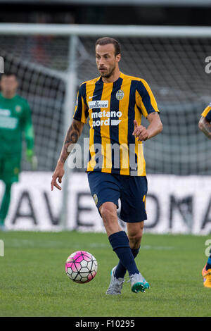 Verona, Italien. 22. August 2015. Vangelis Moras (Hellas) Fußball: Italienische "Serie A" match zwischen Hellas Verona 1-1 AS Roma im Stadio Marc'Antonio Bentegodi in Verona, Italien. © Maurizio Borsari/AFLO/Alamy Live-Nachrichten Stockfoto