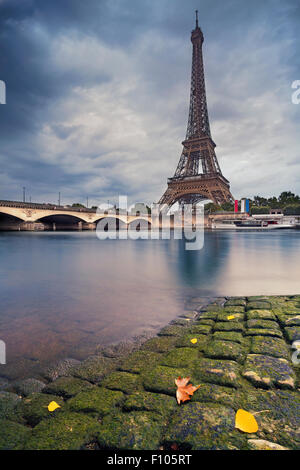 Bild vom Eiffelturm in Paris, Frankreich. Stockfoto