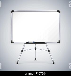 Büro Whiteboard auf Stativ Stock Vektor