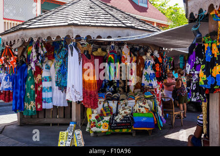 Der Marktplatz Philipsburg Saint Martin West Indies Stockfoto