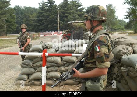 Schnelleingreiftruppe der NATO, italienische Kontingent der Unterstützungsgruppe Stockfoto