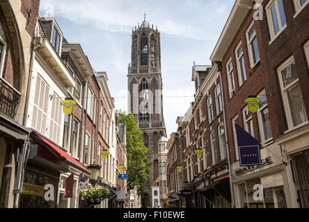 Berühmte vierzehnten Jahrhundert Kirche Domturm in Utrecht, Niederlande Stockfoto