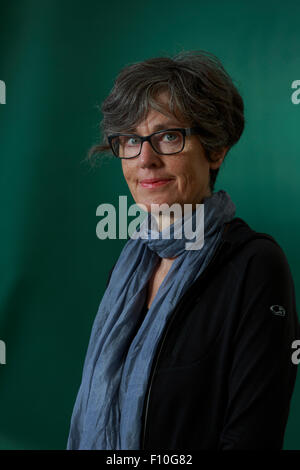 Edinburgh. VEREINIGTES KÖNIGREICH. 24. August. Edinburgh International Book Festival. Tag 10 Edinburgh International Book Festival findet statt in Charlotte Square Gardens. Abgebildete Kathleen Winter. Bildnachweis: Pako Mera/Alamy Live-Nachrichten Stockfoto