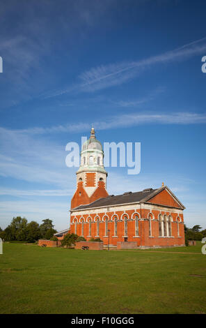 Der Krankenhaus-Kapelle (jetzt ein Heritage Center) in der Royal Victoria Country Park, Pathologie, Southampton, Hampshire, UK Stockfoto