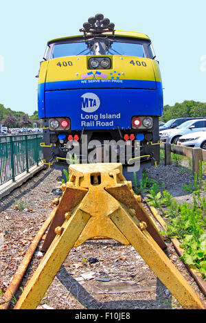 Long Island Railroad Motor Greenport Long Island New York Stockfoto