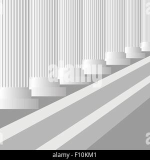 Graue Spalten Stock Vektor