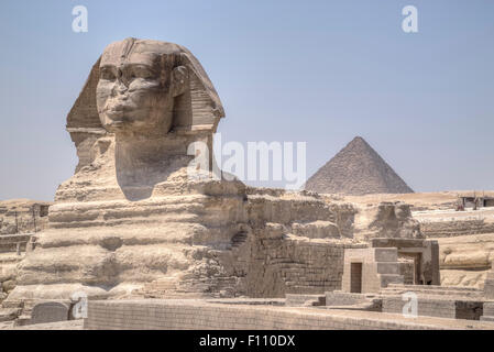 Große Sphinx von Giza, Gizeh, Kairo, Ägypten, Afrika Stockfoto