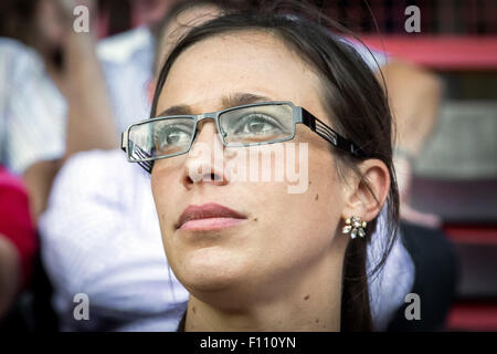 Katrien Meire Charlton Athletic CEO im Tal Stadium in Südost-London. Stockfoto